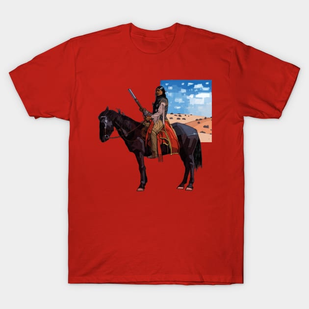 Desert Horseman T-Shirt by David Kennett